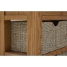 Burford Country Oak Console Table with Basket Burford Country Oak Console Table with Basket