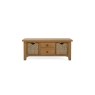 Burford Country Oak Large Coffee Table with Basket Burford Country Oak Large Coffee Table with Basket