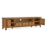 Burford Country Oak 210cm Extra Large TV Unit Burford Country Oak 210cm Extra Large TV Unit
