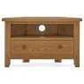 Burford Country Oak Corner TV Unit with Drawer Burford Country Oak Corner TV Unit with Drawer