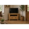 Burford Country Oak Corner TV Unit with Drawer Burford Country Oak Corner TV Unit with Drawer