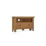 Burford Country Oak Corner TV Unit with Drawer