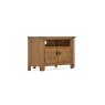 Burford Country Oak Corner TV Unit with Door