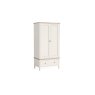 Marlow Oak Painted Coconut White Gents Wardrobe