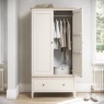 Marlow Oak Painted Coconut White Gents Wardrobe Marlow Oak Painted Coconut White Gents Wardrobe