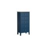 Marlow Oak Painted Navy Blue Tallboy Chest of Drawers Marlow Oak Painted Navy Blue Tallboy Chest of Drawers
