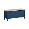 Marlow Oak Painted Navy Blue Storage Blanket Box