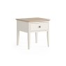 Marlow Oak Painted Coconut White Lamp Table