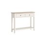 Marlow Oak Painted Coconut White Console Table
