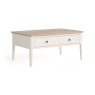 Marlow Oak Painted Coconut White Coffee Table