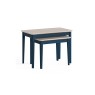 Marlow Oak Painted Navy Blue Nest of Tables