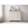 Modern Country Painted Oak Coconut White 2 Over 3 Chest of Drawers Modern Country Painted Oak Coconut White 2 Over 3 Chest of Drawers