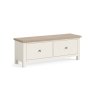 Modern Country Painted Oak Coconut White Large 2 Drawer Blanket Box Bench Modern Country Painted Oak Coconut White Large 2 Drawer Blanket Box Bench
