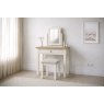 Modern Country Painted Oak Coconut White Single Drawer Dressing Table Desk Modern Country Painted Oak Coconut White Single Drawer Dressing Table Desk