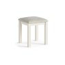 Modern Country Painted Oak Coconut White Dressing Table Stool