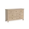 Modern Country Oak 3 Over 4 Chest of Drawers