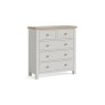 Modern Country Painted Oak Stone Grey 2 Over 3 Chest of Drawers Modern Country Painted Oak Stone Grey 2 Over 3 Chest of Drawers
