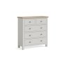 Modern Country Painted Oak Stone Grey 2 Over 3 Chest of Drawers Modern Country Painted Oak Stone Grey 2 Over 3 Chest of Drawers
