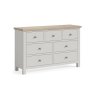 Modern Country Painted Oak Stone Grey 3 Over 4 Chest of Drawers Modern Country Painted Oak Stone Grey 3 Over 4 Chest of Drawers