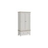 Modern Country Painted Oak Stone Grey Gents Wardrobe
