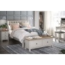 Modern Country Painted Oak Stone Grey Bed Frame