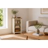 Modern Country Painted Oak Coconut White Mini Bookcase