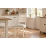 Modern Country Painted Oak Coconut White Dining Chair with Boucle White Seat (Pair) Modern Country Painted Oak Coconut White Dining Chair with Boucle White Seat (Pair)
