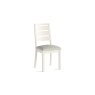 Modern Country Painted Oak Coconut White Dining Chair with Boucle White Seat Modern Country Painted Oak Coconut White Dining Chair with Boucle White Seat