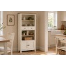 Modern Country Painted Oak Coconut White Display Unit