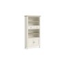 Modern Country Painted Oak Coconut White Display Unit
