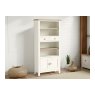 Modern Country Painted Oak Coconut White Display Unit Modern Country Painted Oak Coconut White Display Unit
