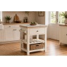 Modern Country Painted Oak Coconut White Small Kitchen Island Unit Modern Country Painted Oak Coconut White Small Kitchen Island Unit