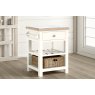 Modern Country Painted Oak Coconut White Small Kitchen Island Unit Modern Country Painted Oak Coconut White Small Kitchen Island Unit
