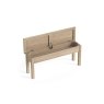 Modern Country Oak Shallow Storage Bench