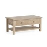 Modern Country Oak Coffee Table with Shelf Modern Country Oak Coffee Table with Shelf
