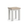 Modern Country Painted Oak Stone Grey Lamp Table