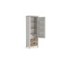Modern Country Painted Oak Stone Grey Larder Unit