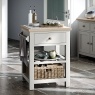 Modern Country Painted Oak Stone Grey Small Kitchen Island Unit Modern Country Painted Oak Stone Grey Small Kitchen Island Unit