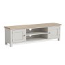 Modern Country Painted Oak Stone Grey 160cm Extra Large TV Unit