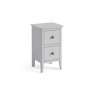 Stowe Painted Grey Narrow Bedside Table