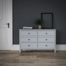 Stowe Painted Grey 6 Drawer Chest of Drawers Stowe Painted Grey 6 Drawer Chest of Drawers