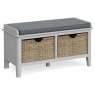 Stowe Painted Grey Storage Bench Stowe Painted Grey Storage Bench