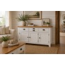 Cotswold White Large 3 Door Sideboard - 137cm Wide Cotswold White Large 3 Door Sideboard - 137cm Wide