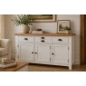 Cotswold White Large 3 Door Sideboard - 137cm Wide Cotswold White Large 3 Door Sideboard - 137cm Wide