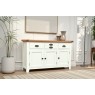 Cotswold White Large 3 Door Sideboard - 137cm Wide