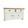 Cotswold White Large 3 Door Sideboard - 137cm Wide