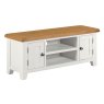 Cotswold White Large TV Stand 120cm Wide