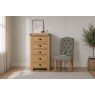 Normandy Chunky Country Oak Tallboy Chest of Drawers Normandy Chunky Country Oak Tallboy Chest of Drawers