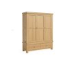 Normandy Chunky Country Oak Triple Wardrobe Normandy Chunky Country Oak Triple Wardrobe