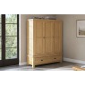 Normandy Chunky Country Oak Triple Wardrobe Normandy Chunky Country Oak Triple Wardrobe
